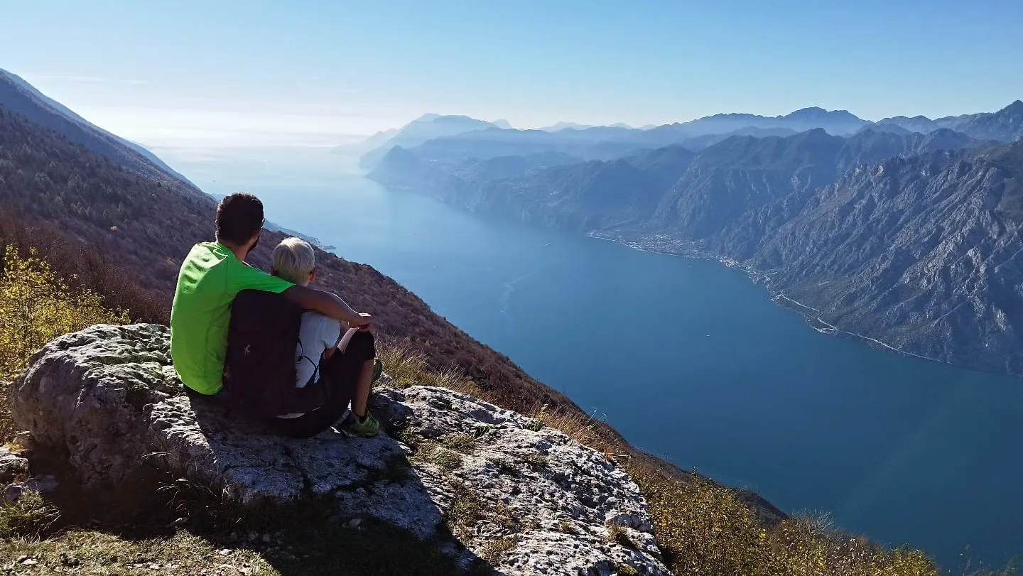 Rast hoch über dem Gardasee