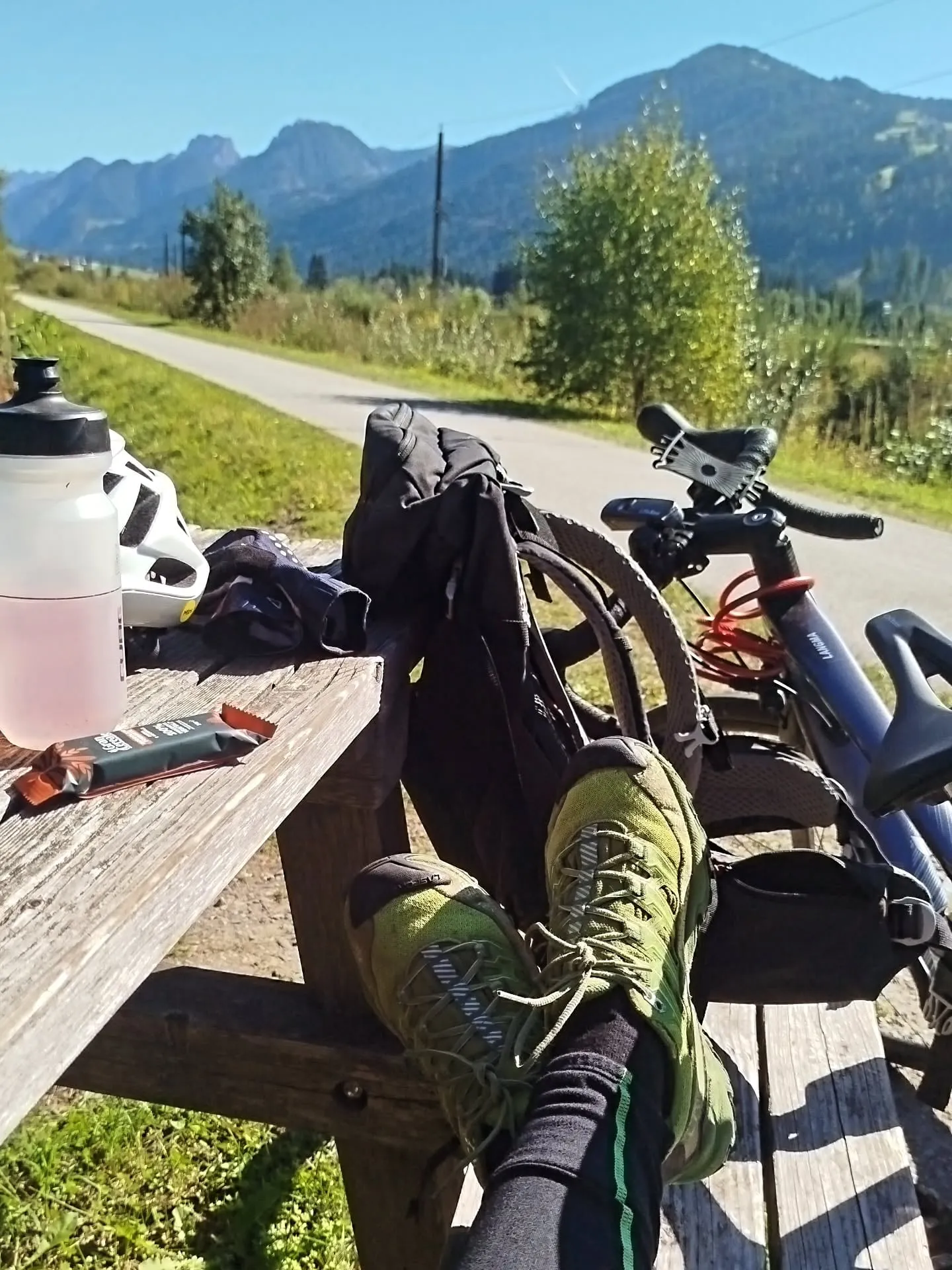 Pause am Radweg