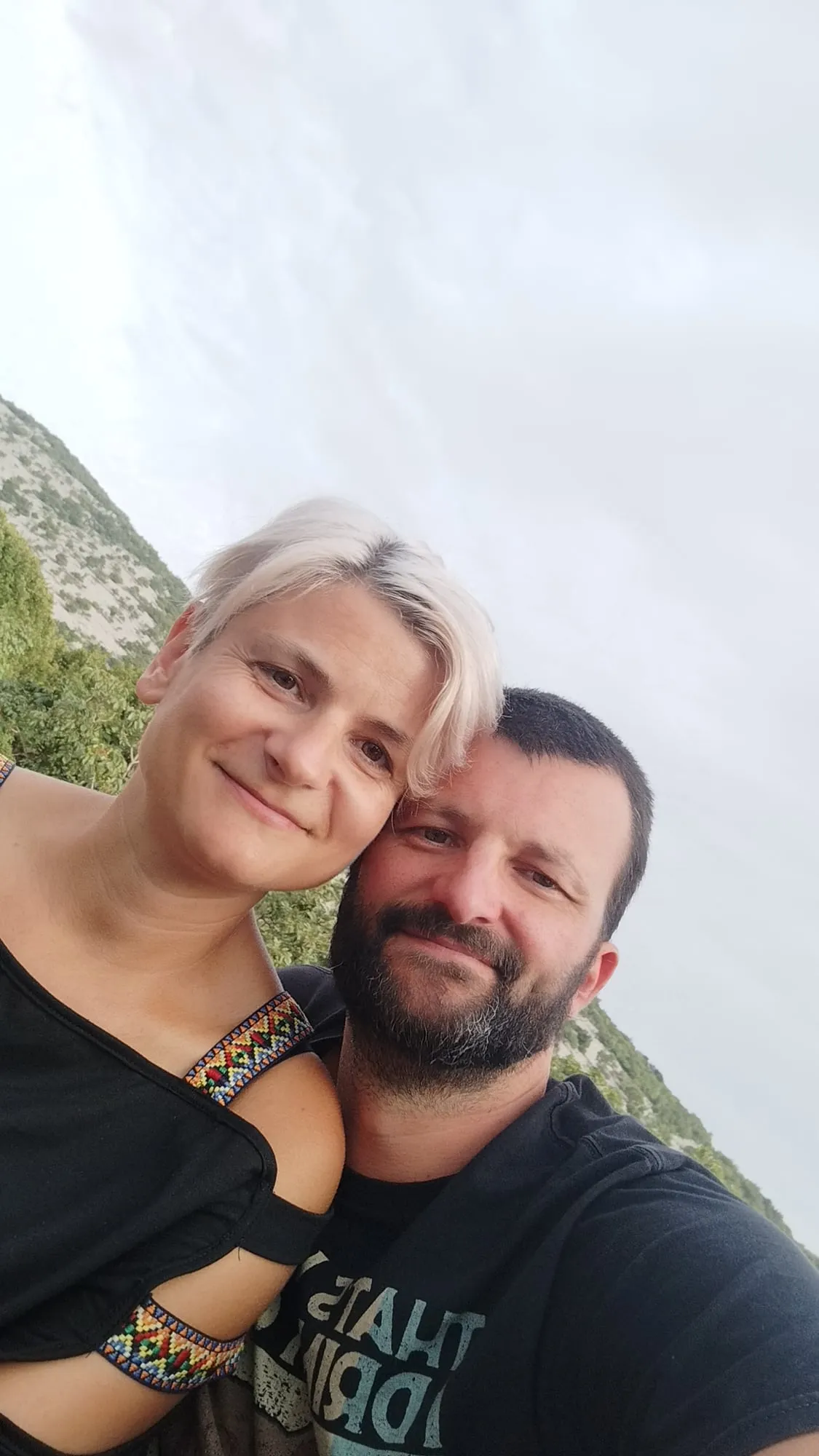 Wir zwei an der Küste