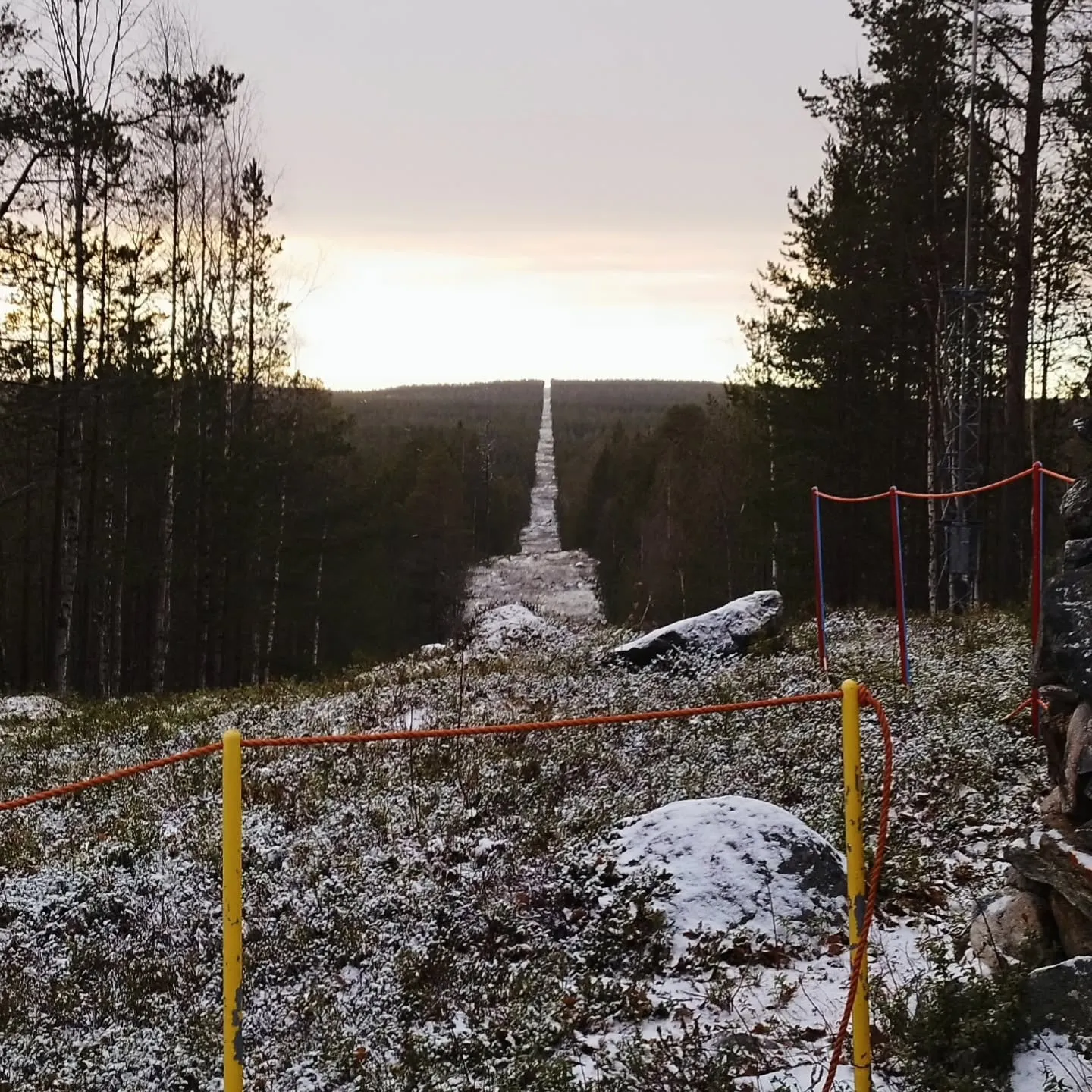 Die Grenzschneise am Dreiländereck
