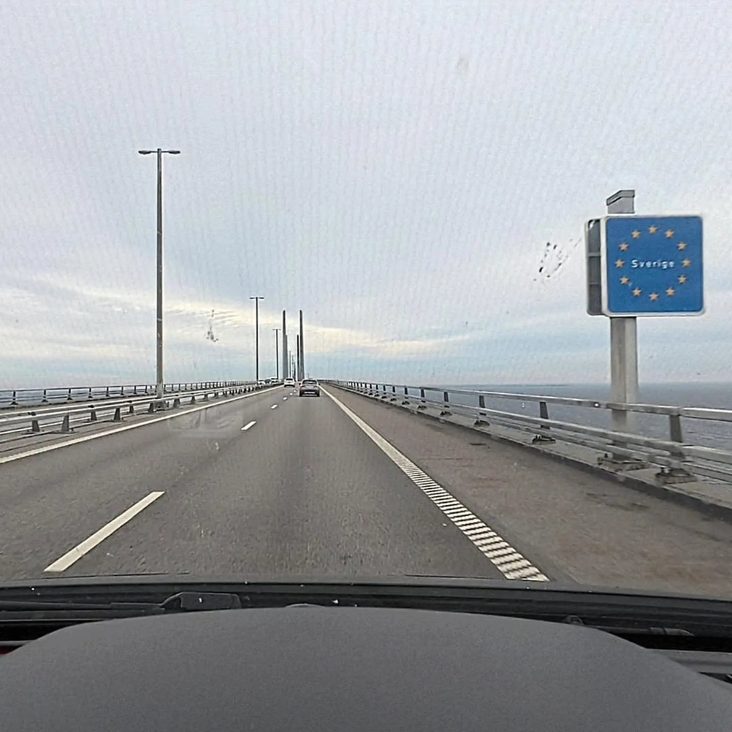 Fahrt über die Øresundbrücke nach Schweden