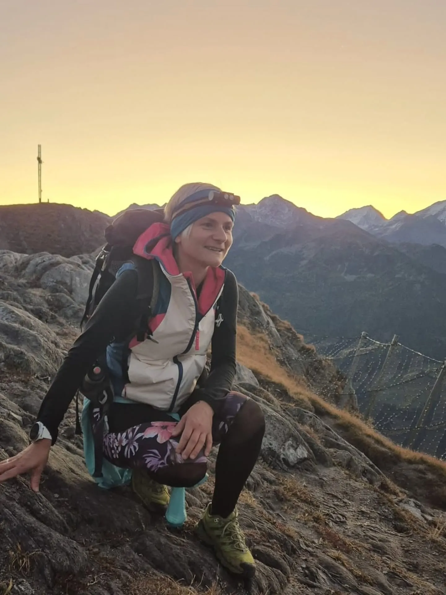Rast in der Abendsonne in den Bergen