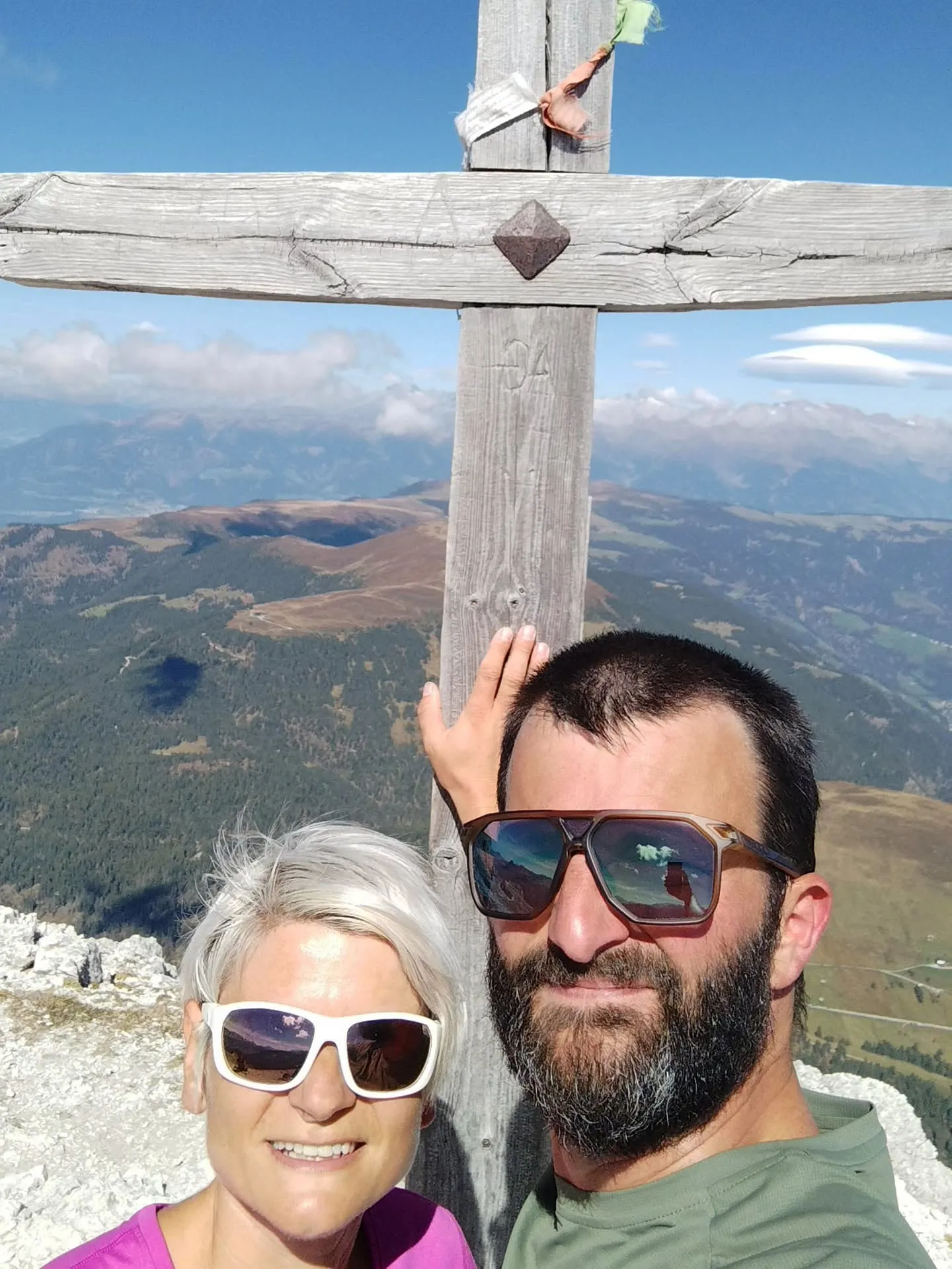 Manni und Edith auf dem Gipfel