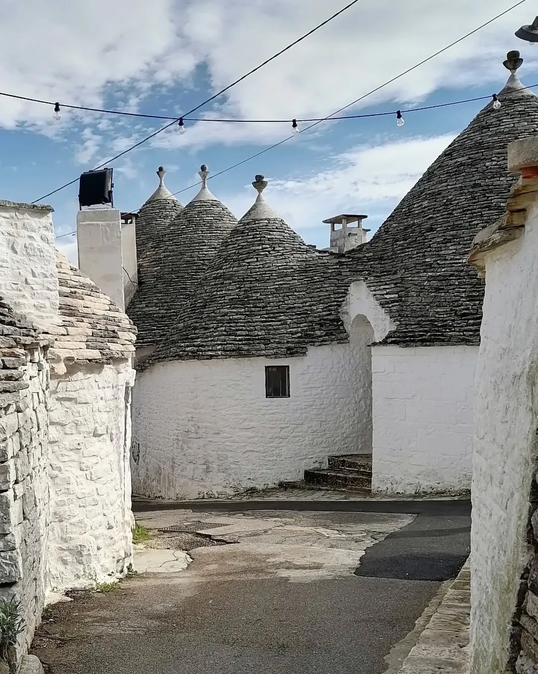 Die Kegeldächer der Trulli in Alberobello