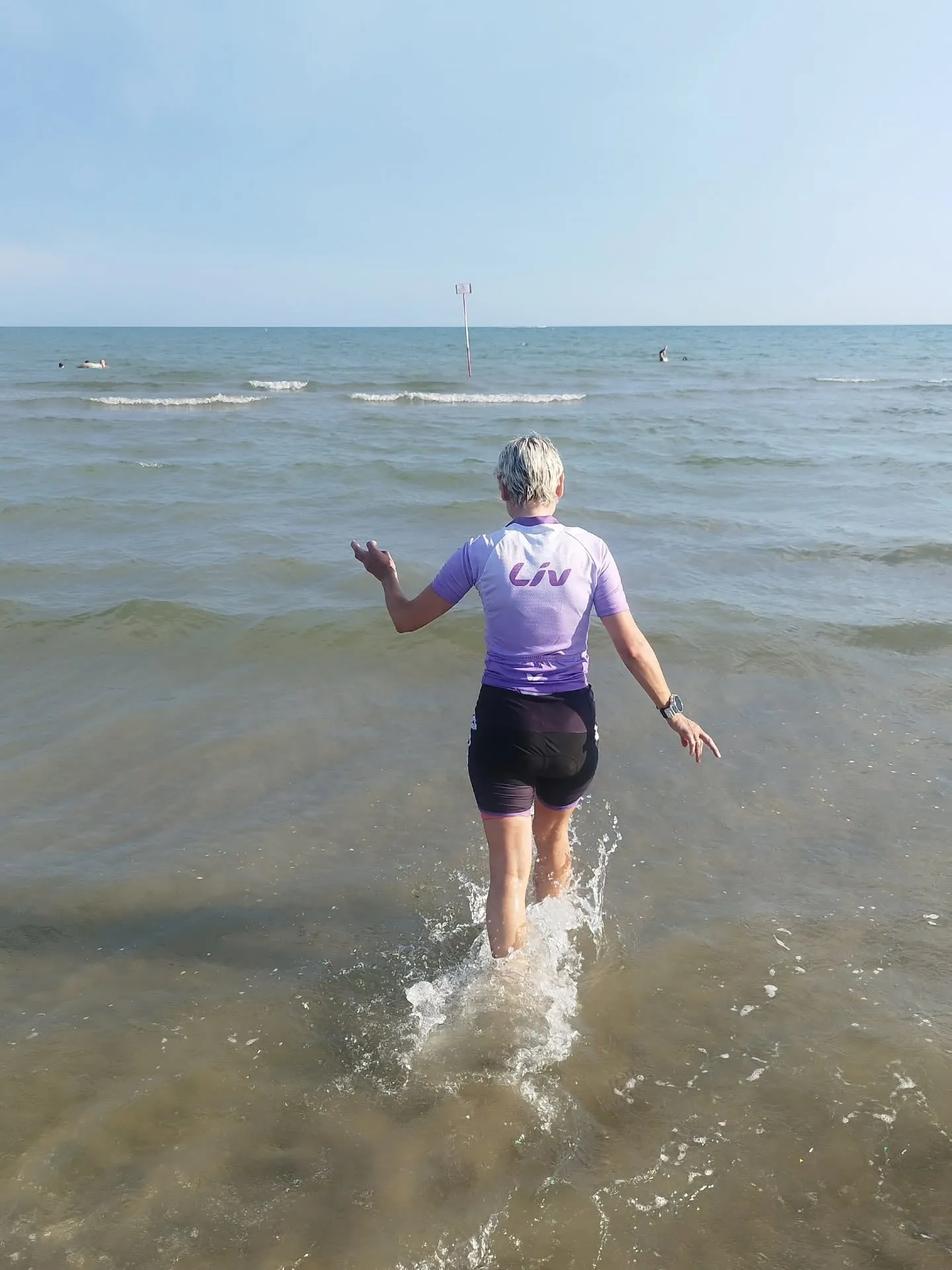 Nach 12 Stunden im Sattel endlich ab ins Meer