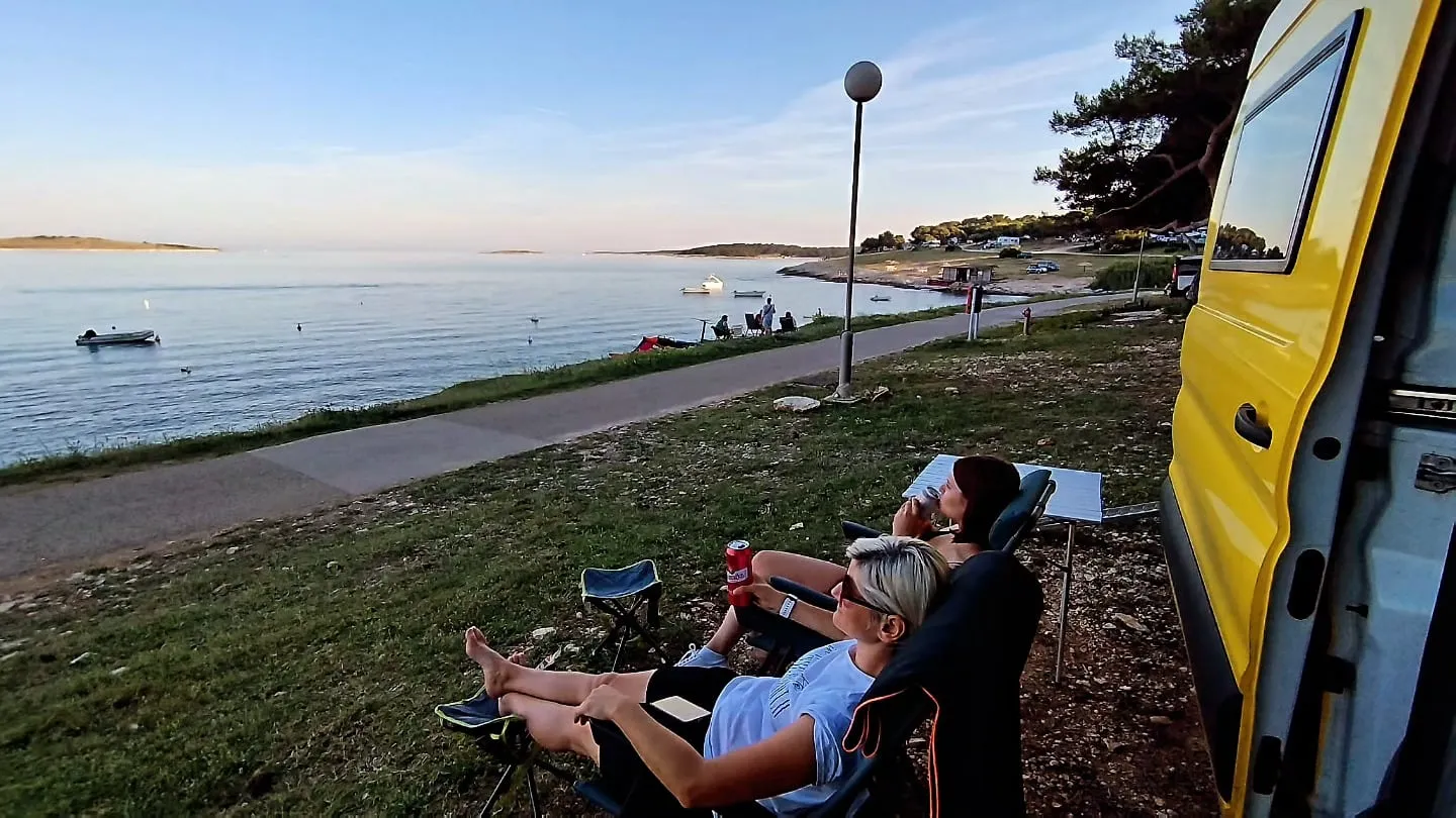 Abendstimmung an der Küste bei Premantura