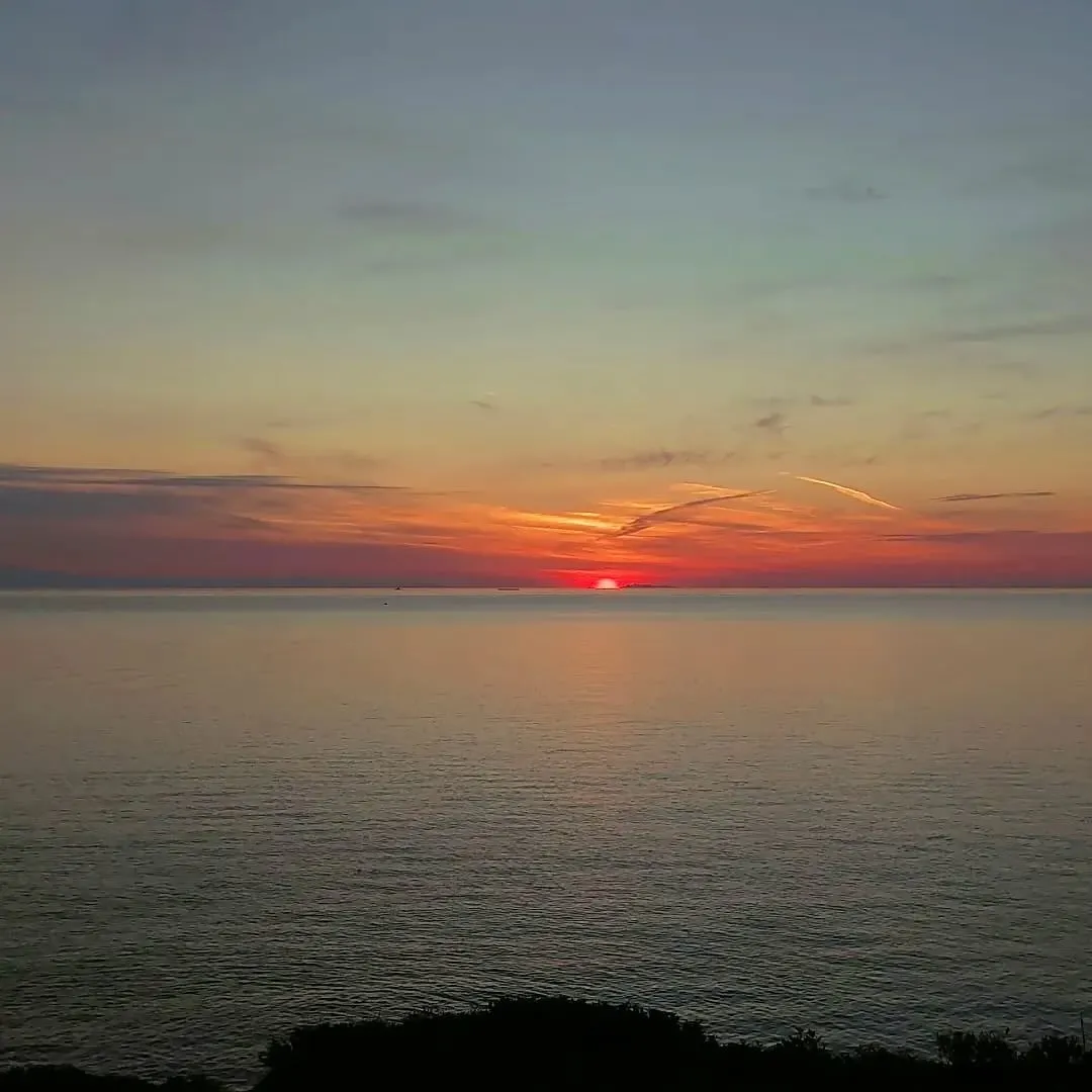 Sonnenuntergang über dem Meer